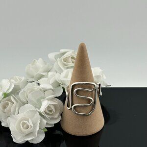 Abstract 925 Silver Wire Ring